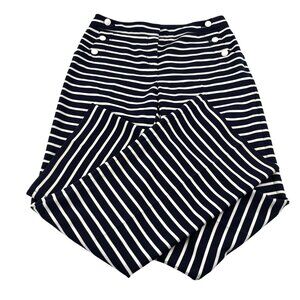 The Limited Navy & White Sailor Striped Pants Regular Fit Size 4 Wide Leg